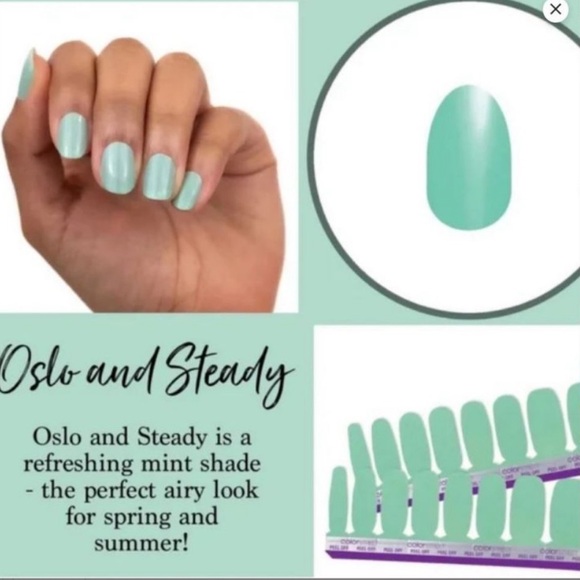 $8 🌸 Oslo and Steady ~ Color Street ~ Manicure Nail Polish Stickers ~ NEW - Picture 3 of 8